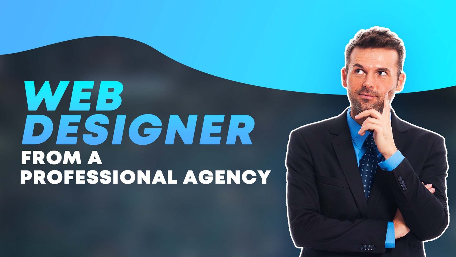 Illustration of web designer from a professional agency