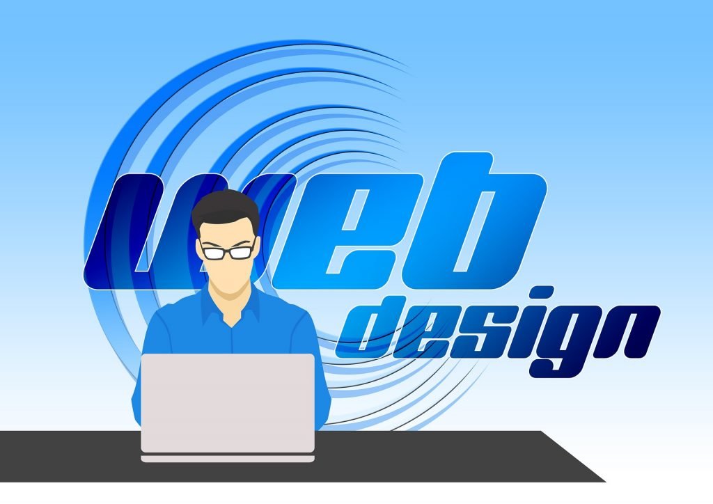 Illustration of web design