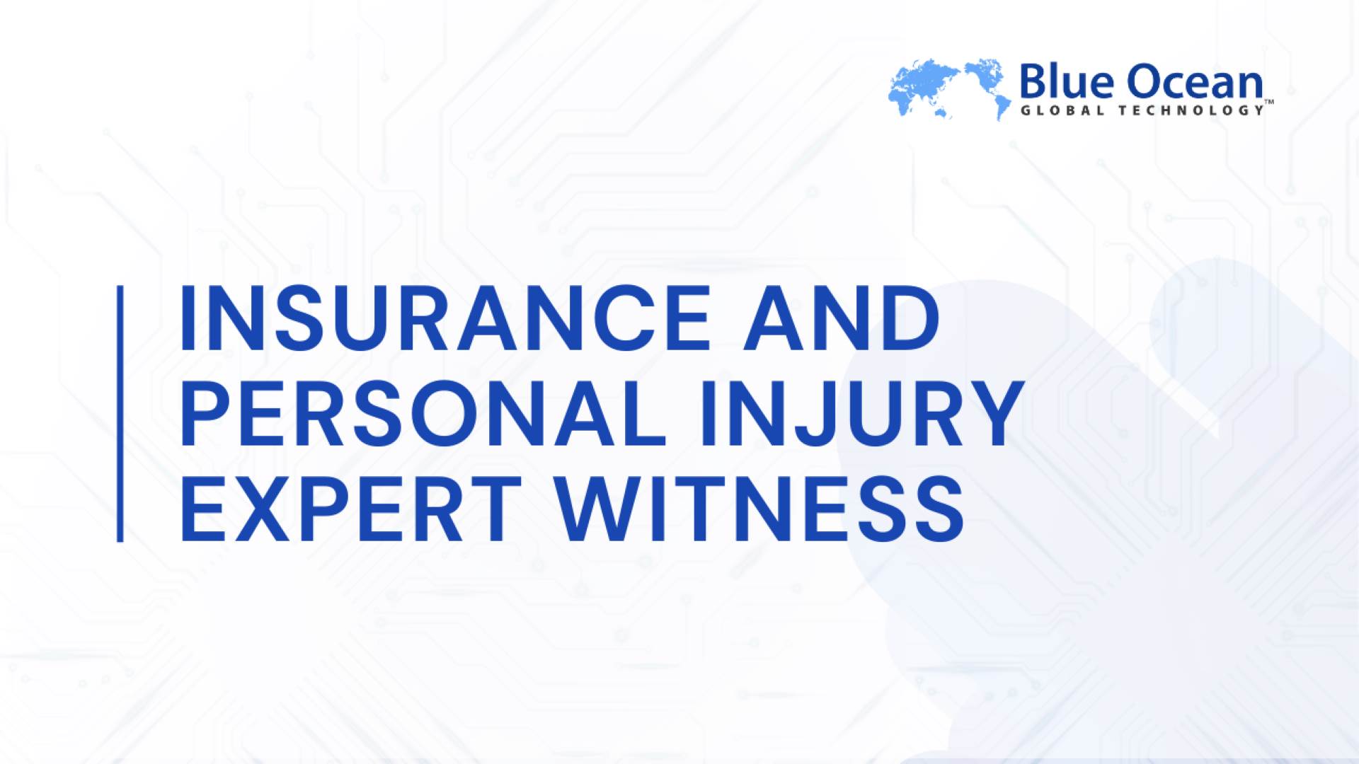 Insurance and Personal Injury Expert Witness