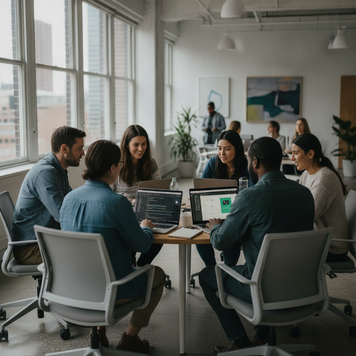 developer collaboration modern office png.png